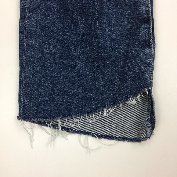 FRAME DENIM Barneys New York Beckett Wash Le High Straight Raw Step Hem Jeans - Picture 8 of 13